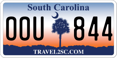 SC license plate OOU844