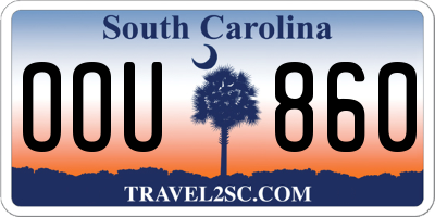 SC license plate OOU860