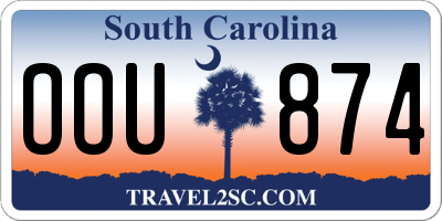 SC license plate OOU874