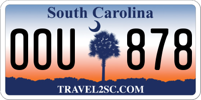 SC license plate OOU878