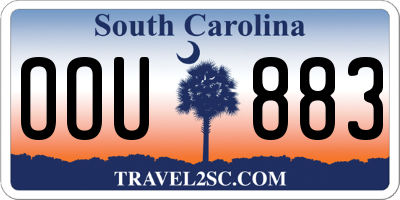 SC license plate OOU883