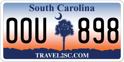 SC license plate OOU898
