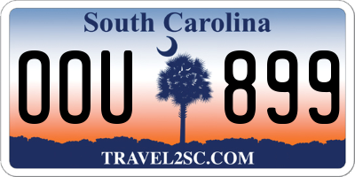 SC license plate OOU899