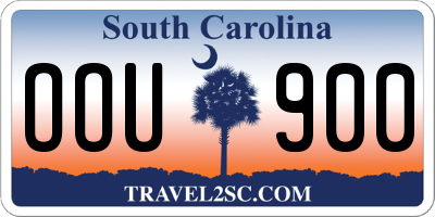 SC license plate OOU900