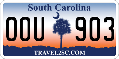 SC license plate OOU903
