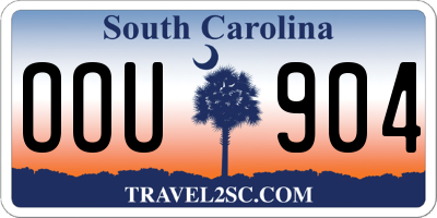 SC license plate OOU904