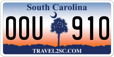 SC license plate OOU910