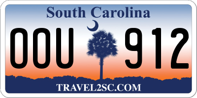 SC license plate OOU912