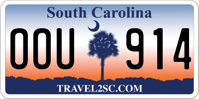 SC license plate OOU914
