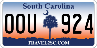 SC license plate OOU924