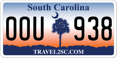 SC license plate OOU938