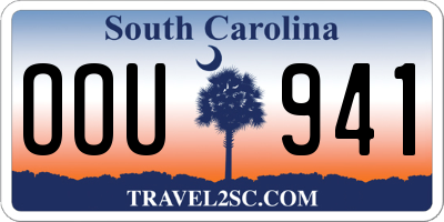 SC license plate OOU941