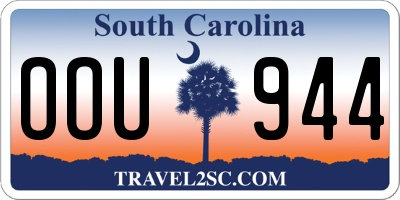 SC license plate OOU944