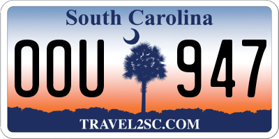 SC license plate OOU947