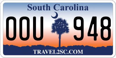 SC license plate OOU948