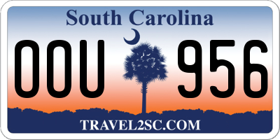 SC license plate OOU956