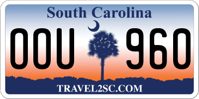 SC license plate OOU960