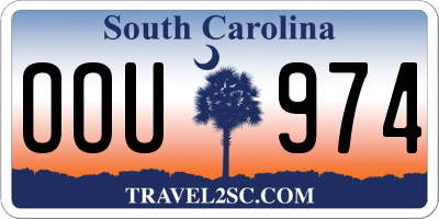 SC license plate OOU974
