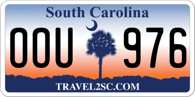 SC license plate OOU976