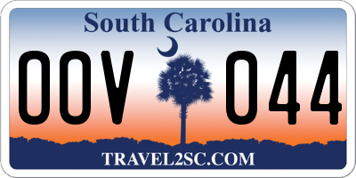 SC license plate OOV044