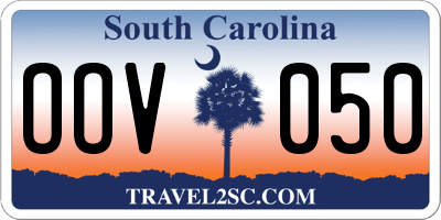 SC license plate OOV050