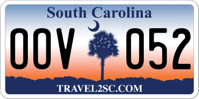 SC license plate OOV052