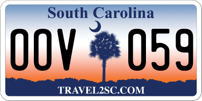 SC license plate OOV059