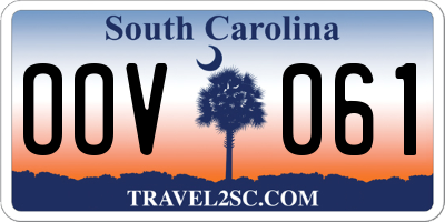 SC license plate OOV061