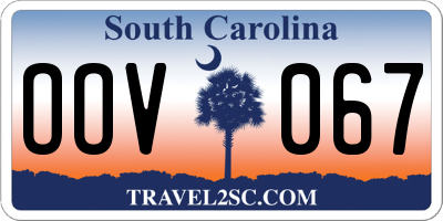 SC license plate OOV067