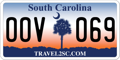 SC license plate OOV069