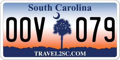 SC license plate OOV079