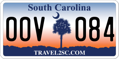 SC license plate OOV084