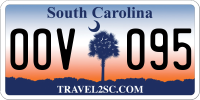 SC license plate OOV095
