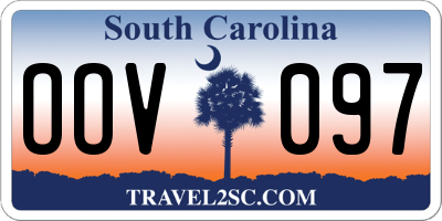 SC license plate OOV097