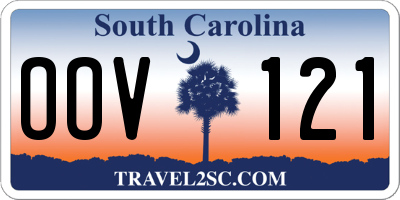 SC license plate OOV121