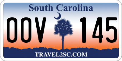 SC license plate OOV145