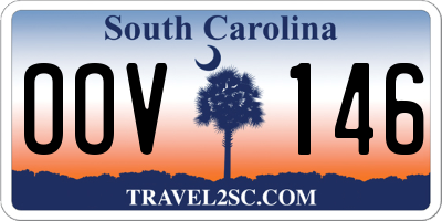 SC license plate OOV146