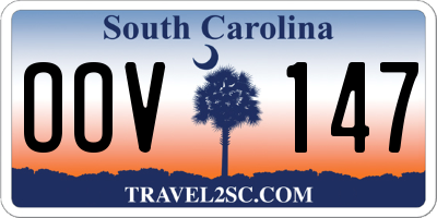 SC license plate OOV147