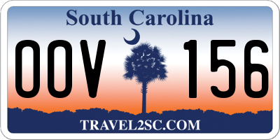 SC license plate OOV156
