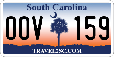 SC license plate OOV159