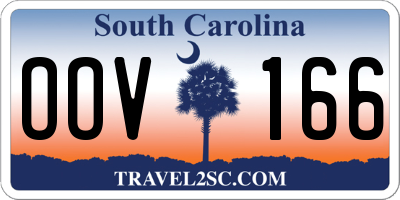SC license plate OOV166