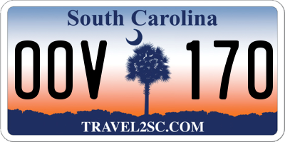 SC license plate OOV170