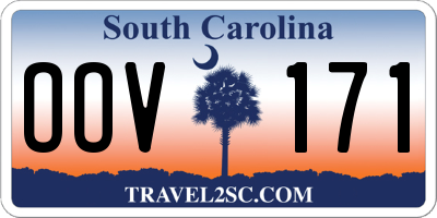 SC license plate OOV171
