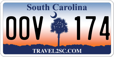 SC license plate OOV174