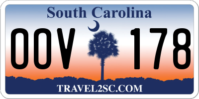 SC license plate OOV178