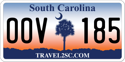 SC license plate OOV185