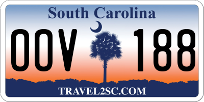 SC license plate OOV188