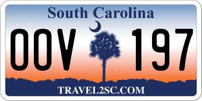 SC license plate OOV197