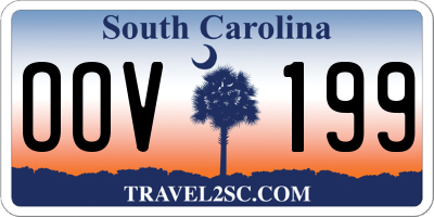 SC license plate OOV199