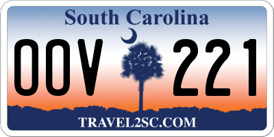 SC license plate OOV221
